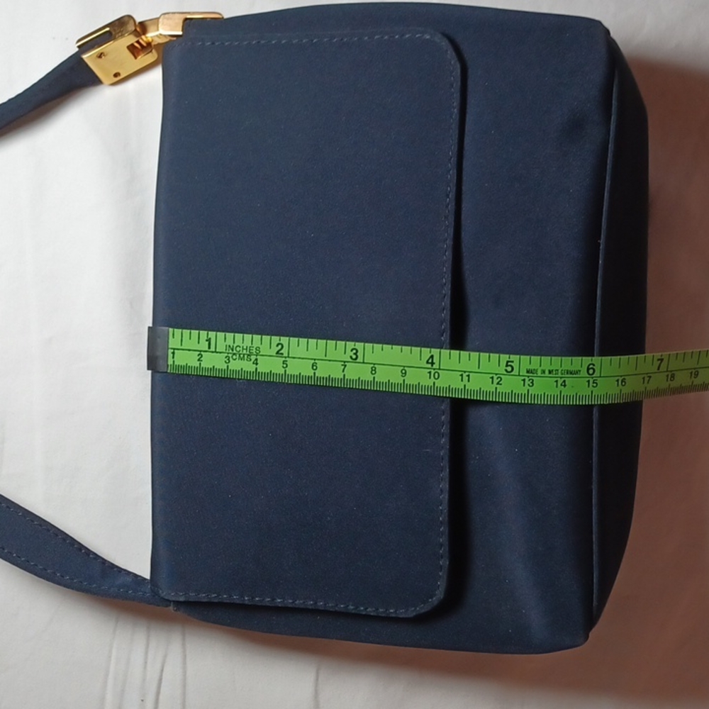 Jennifer Moore Navy Fabric Cross Body/Shoulder Bag - Picture 3 of 12